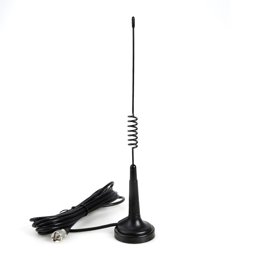 MAG-1345 CB Radio Antenna 27MHz PL Connector Aerial with Magnetic Base 4m RG58U Feeder Cable for Mobile Citizens Band Radio