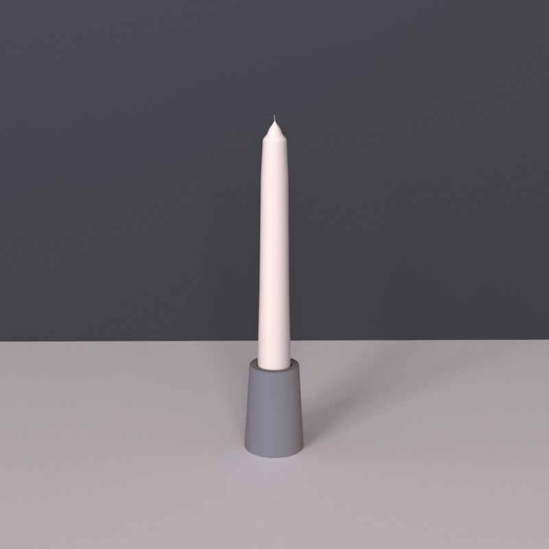 Concrete Candlestick Silicone Molds Candle hole molds Cylindrical Cement scented Candle Holder Silicon Mold