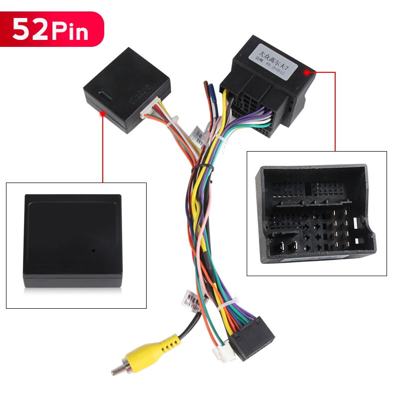 TOMOSTRONG 40 PIN 52 PIN WIRE CANBUS BOX For Volkswagen Golf 5/6/Polo/Passat/Jetta/Tiguan/Touran/Skoda: 52 pin