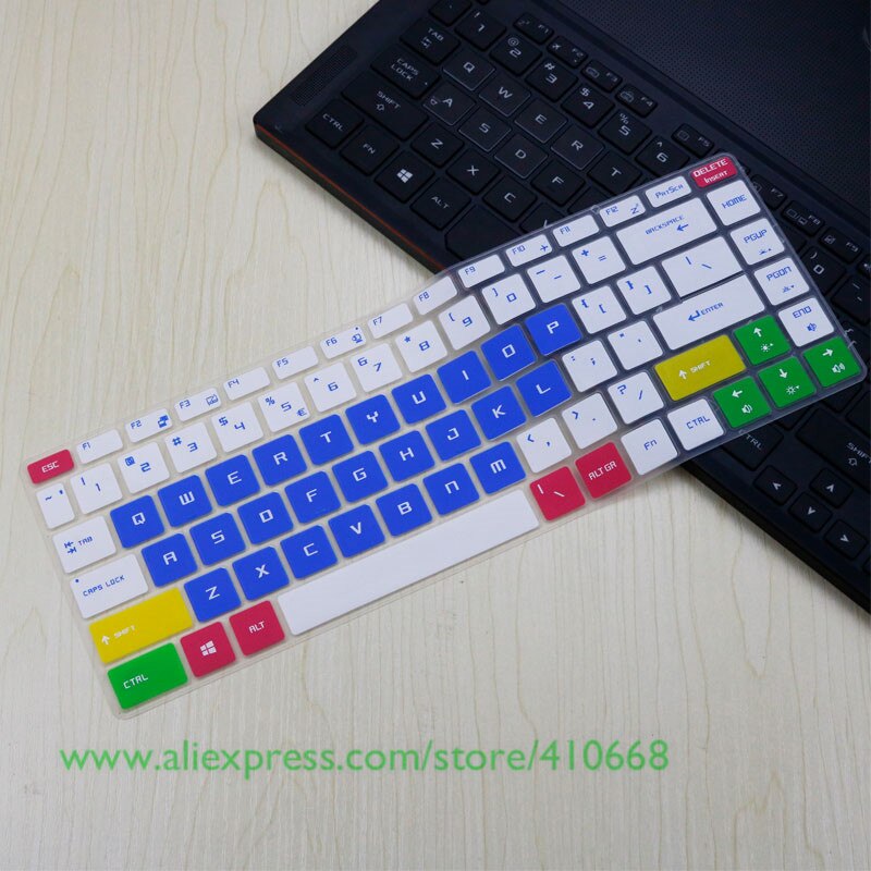 15.6 inch Laptop keyboard Cover Protector Skin For MSI GS65 GF63 P65 PS63 WS65 9TH station Creator Stealth 15" MSI PS42 Notebook: Candy blue