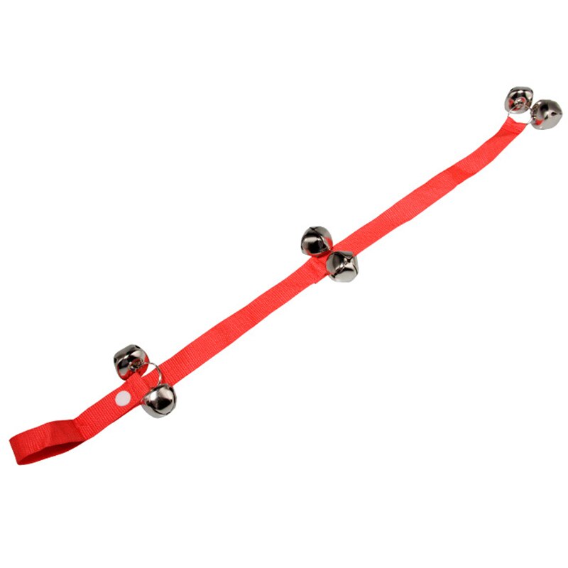 Dog Doorbells Premium Thick Durable Adjustable Strap Door Bell for Door Potty Training LC: Red