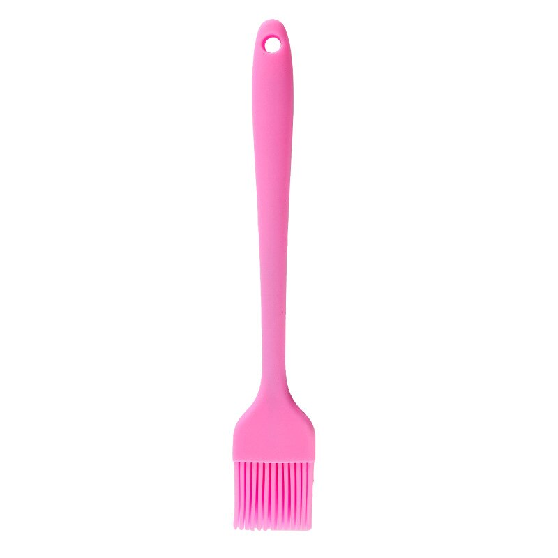 Basting Brush Silicone Pastry Baking Brush BBQ Sauce Marinade Meat Glazing Oil Brush Heat Resistant Kitchen Cooking Tools: Pink