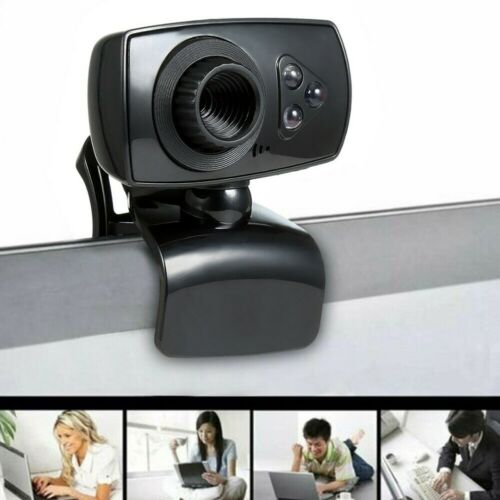 USB Web Camera 360 Degree USB HD Webcam Web Cam Clip-on Digital Camcorder With Microphone For Laptop PC Computer