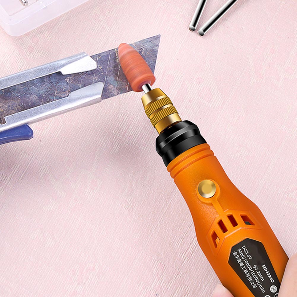 34 stuks met borstel draadloze polijstmachine graveerpenset elektrische verstelbare snelheid gereedschap opladen mini hand ergonomische boor-slijpmachine