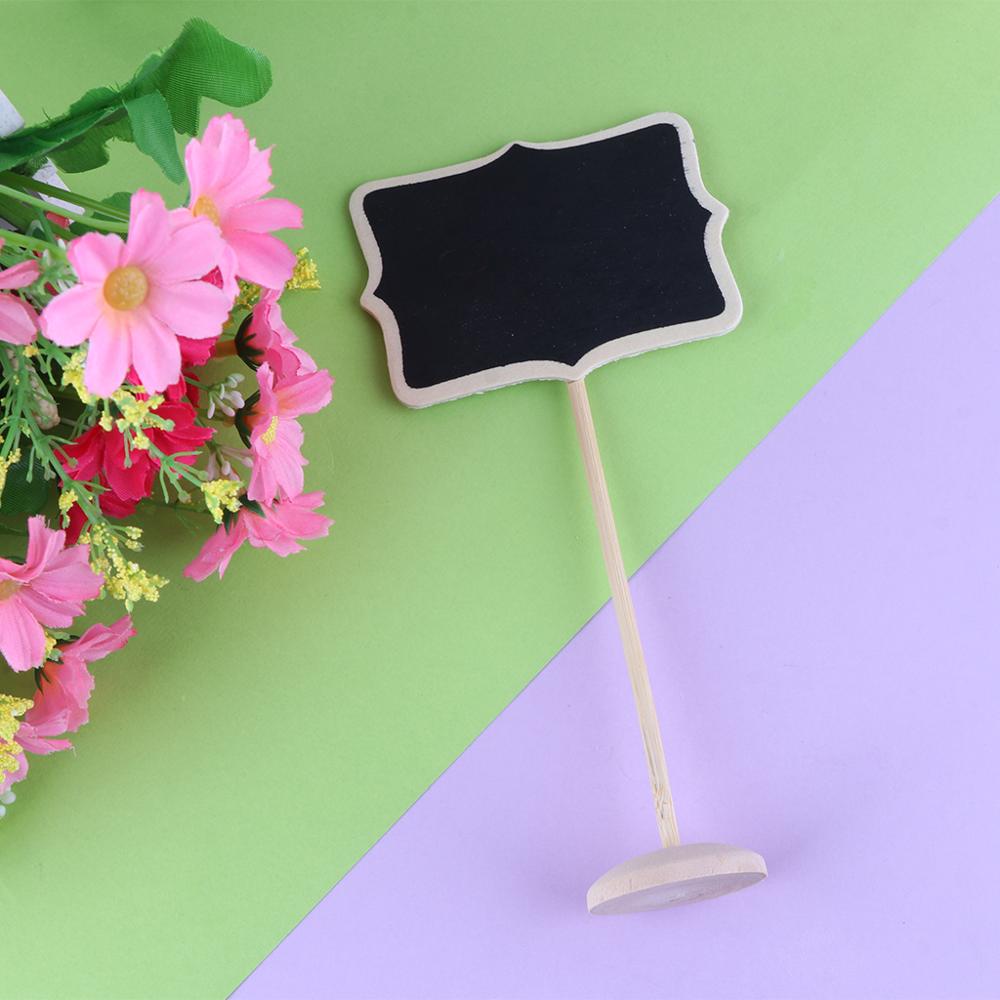 1 PC Mini Wooden Blackboard Chalkboard Message Note Holder Wedding Party Decor