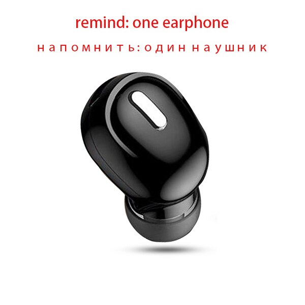 Mini Draadloze Bluetooth 5.0 Oortelefoon In Ear Sport Met Microfoon Handsfree Headset Oordopjes Voor Samsung Huawei Alle Telefoon Oortelefoon: Black