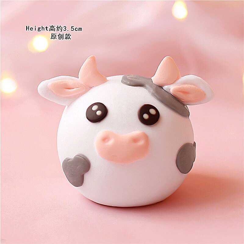 Pink Happy Farm cow tree Cake Toppers for kid's birthday cake Children's Day Party Baby Happy Birthday Supplies Lovely: 1pc YC-B004B