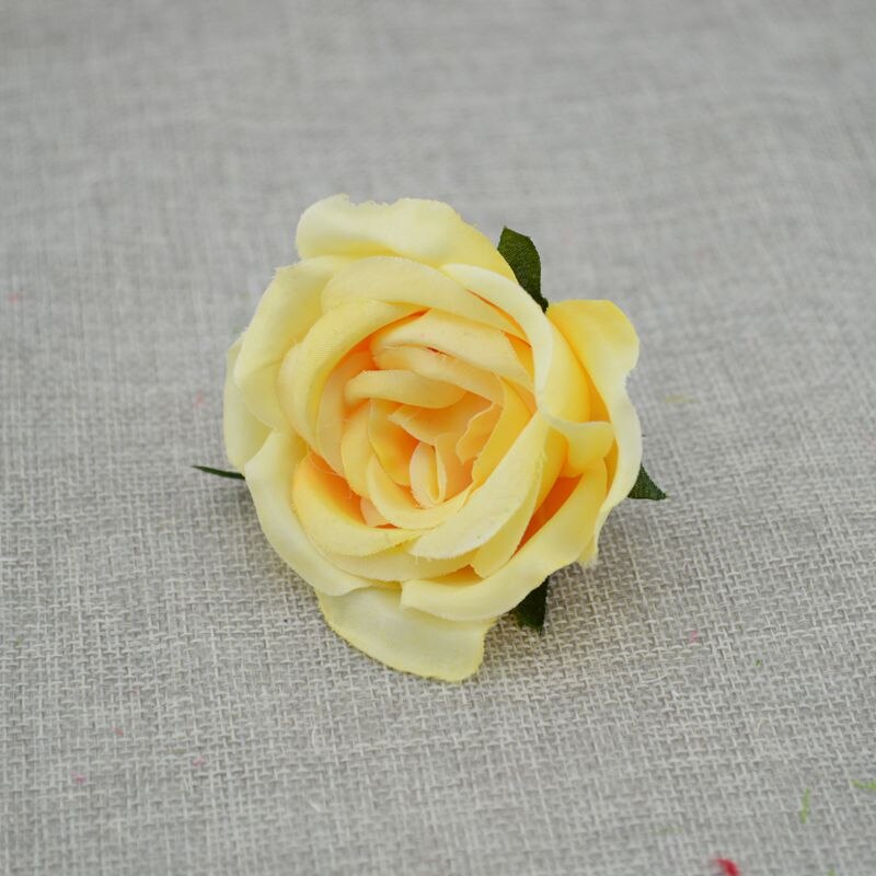 5 Stks/partij Kunstbloemen Goedkope Rozen Bruiloft Decoratie Pompom Zijde Bloem Simulatie Bloem Kamer Decoratie: yellow