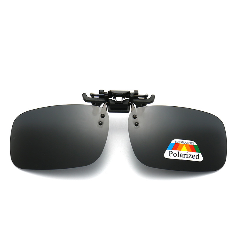 Polarized Clip Sunglasses Myopia Glasses Clip Driver Fishing Night Vision Myopia Clip-on Sun Shading Eyeglasses
