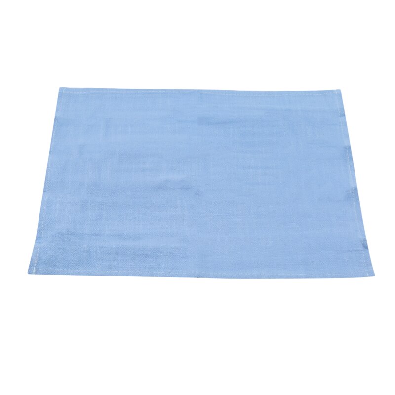 Plain Cotton Linen Napkins Tea Towels Eco-Friendly Water Absorption Home Kitchen Cloth Scouring Pad: Light blue