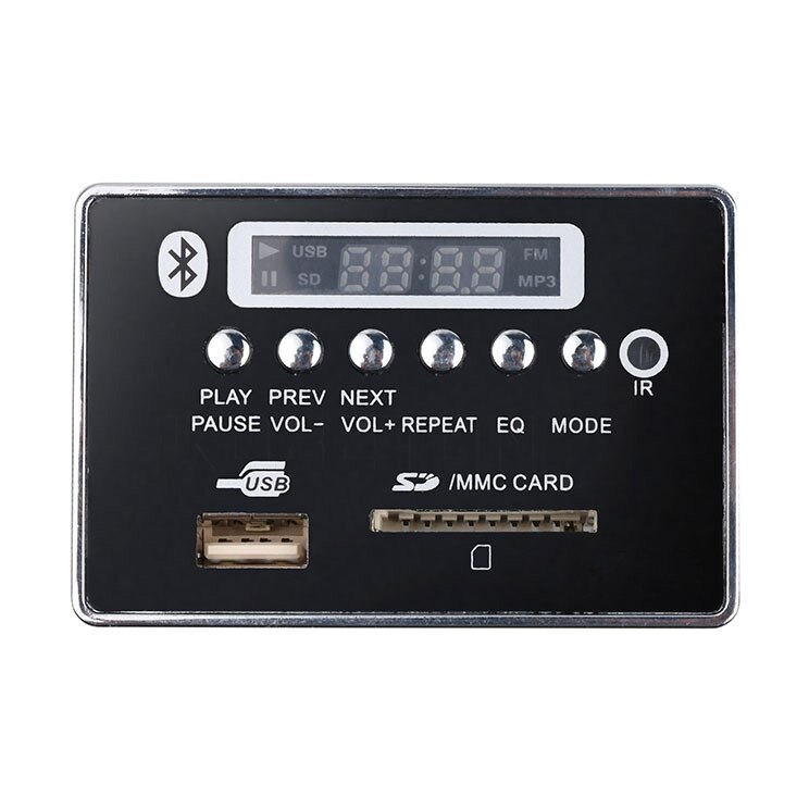 Auto Usb Mp3 Speler Geïntegreerde Bluetooth Handsfree Mp3 Decoder Board Module Afstandsbediening Usb Fm Aux Radio Voor auto
