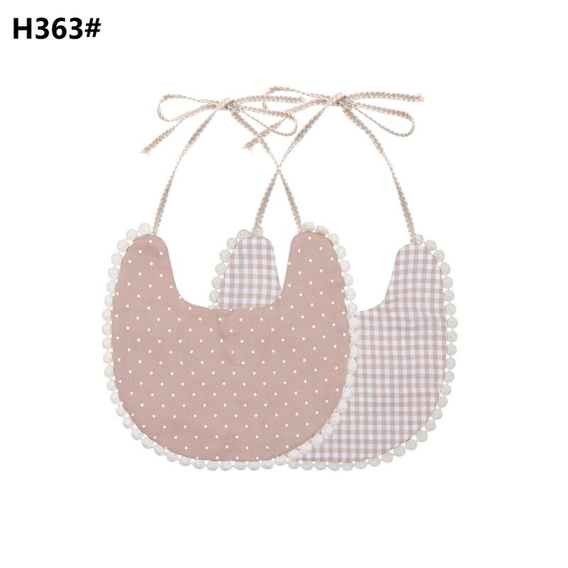 Bavoir en coton pour bébé, serviette pour manger, Bandana, pour fille et garçon, accessoires: H363
