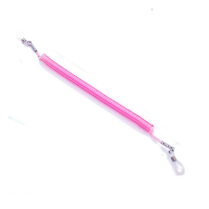 Cadena elástica suave para gafas para niños, cadena antideslizante para lentes de sol de silicona, cordones para gafas, cadena de anteojos, cordón: Rosa