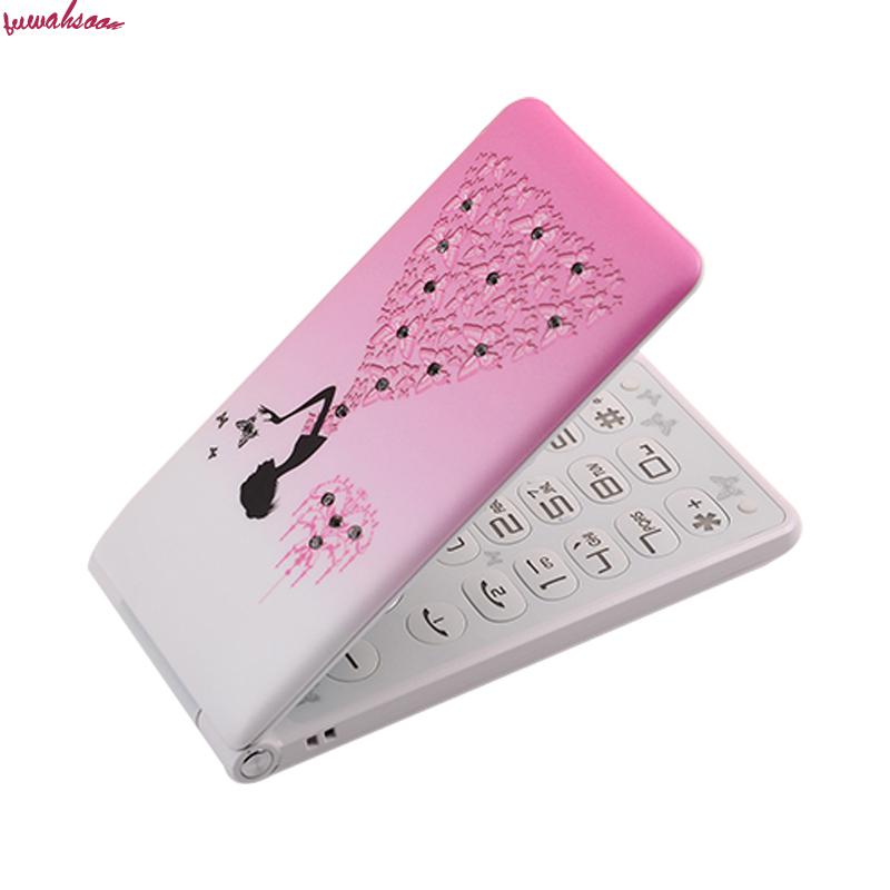 Unlocked Flip Telefoon D11 Dual Sim 1800Mah Card Vrouwen Meisjes Lady Leuke Led Zaklamp Mobiele Mobiele Telefoon Kuh Celular 2sim