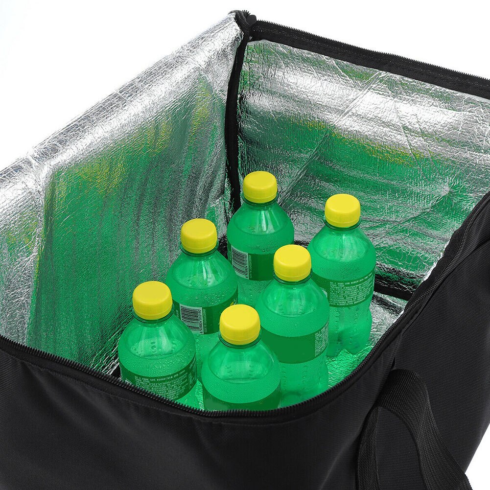 Ice Pack Lunch Container Pizza Pies Food Bag Waterproof Portable Storage Insulation Carrier Drink Holding Outdoor