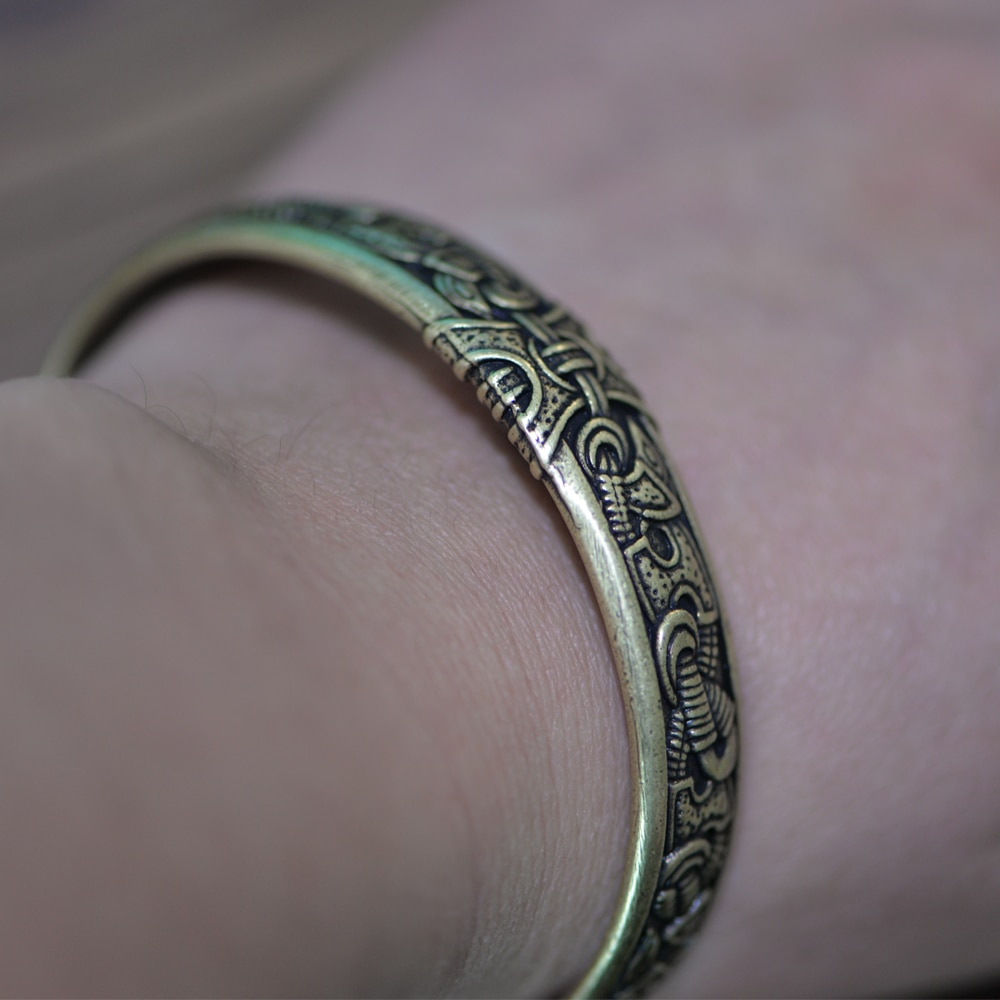 Langhong 1 st vikingarmband och armband med drakar för män och kvinnor talisman smycken
