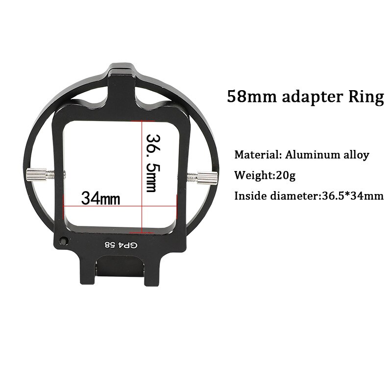 Lens Filter Kit voor Yi 4 K Xiaoyi Lite Macro Lens 16X Close-Up + Duiken Rood Filter + 58mm Adapter Ring voor Yi 4 k Waterdichte Case