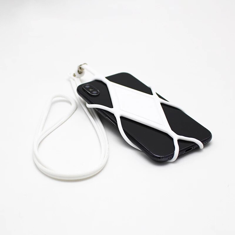 Voor iphone 7 XS 8 case siliconen Band Mobiele Keys Nekband Voor Telefoon Sleutels lanyard sleutelhanger neck strap mobiele Telefoon mobiele band