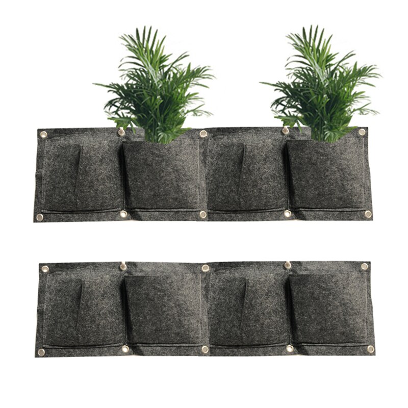 25/36/49 Zakken Opknoping Grijs Grow Bag Planter Verticale Tuin Groente Living Garden Bag Planter Groeiende Zakken Bloemen Supply