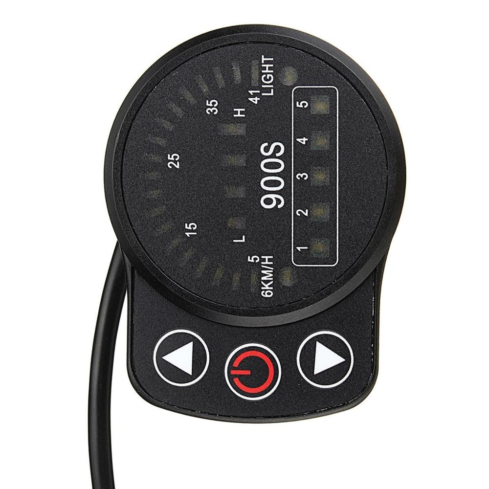 24V 36V 48V 5pin Led Display Speed Meter Bedieningspaneel Voor E-Bike Elektrische Scooter LED900S