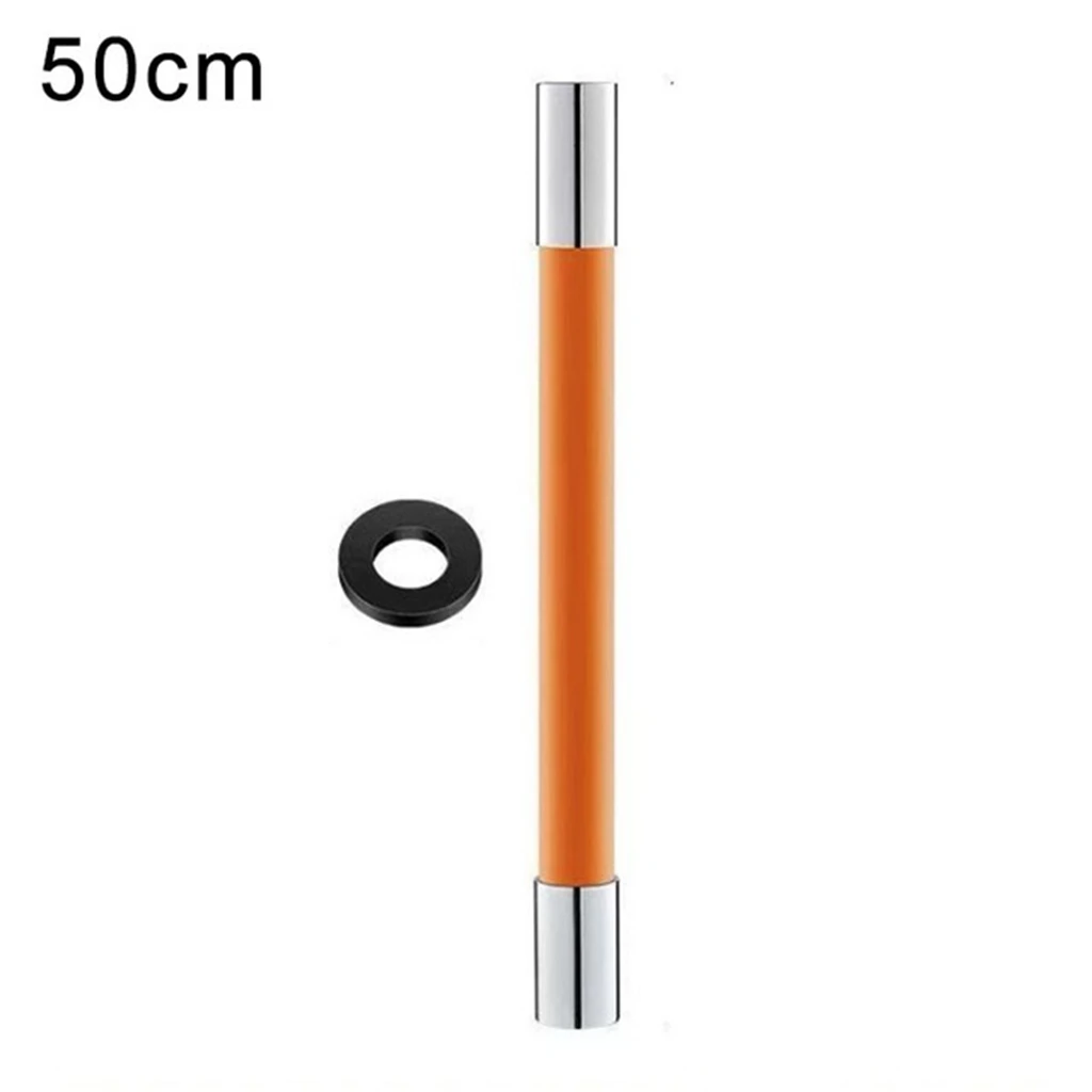 Extension de robinet de salle de bains, robinets de cuisine universels, buse de robinet d'eau 360 ° Adaptateur d'extension de douche rotative, accessoires de salle de bains: Orange