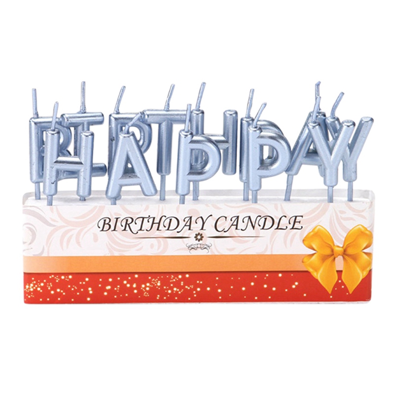 Colors Happy Birthday Letter Cake Candles Birthday Party Festival Supplies Lovely Birthday Candles for Kitchen Baking: QL