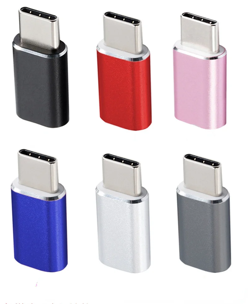 Micro USB Female To Type C Male Adapter Converter Micro-B To USB-C Connector Charging Adapter Phone Accessories