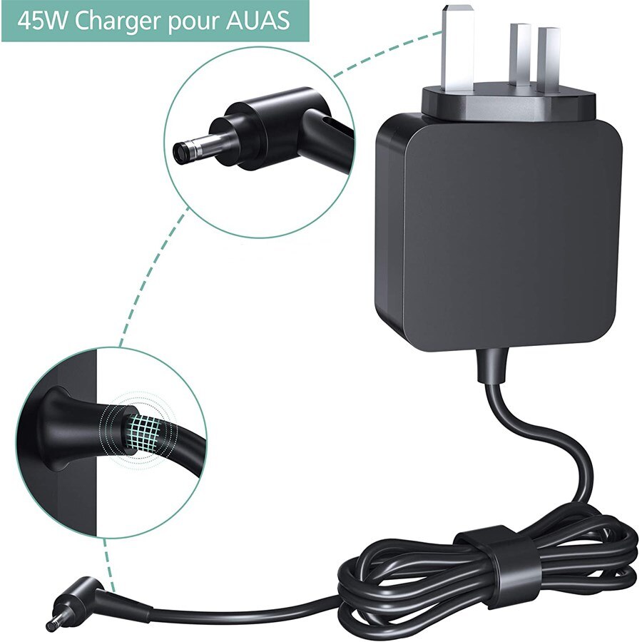 45W Laptop Charger for ASUS X200CA X441SA X540UA X540S X540LA X541UA X553M X556U UX303 UX305F UX410UA UX360CA C202SA C300