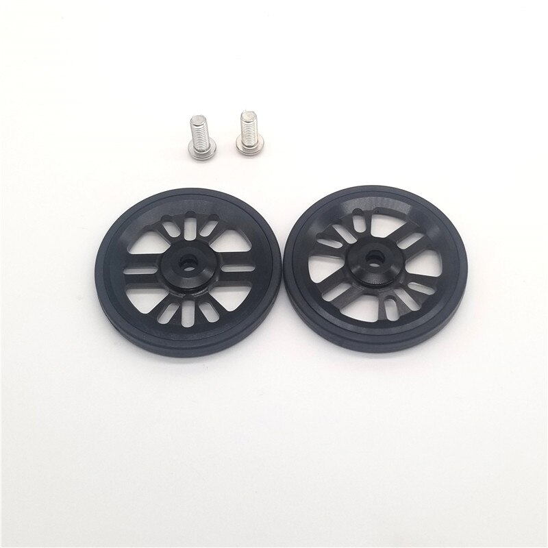 easywheel for Brompton bike folding bicycle easy wheel aluminum CNC processing ultralight: black