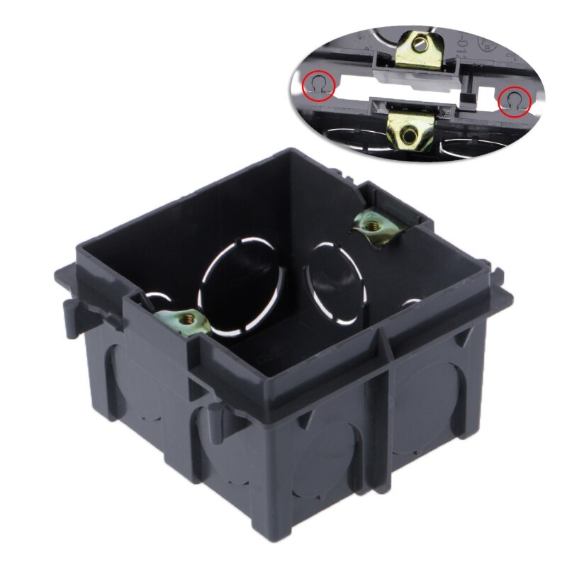 86-Type PVC Junction Box Wall Mount Cassette For Switch Socket Base