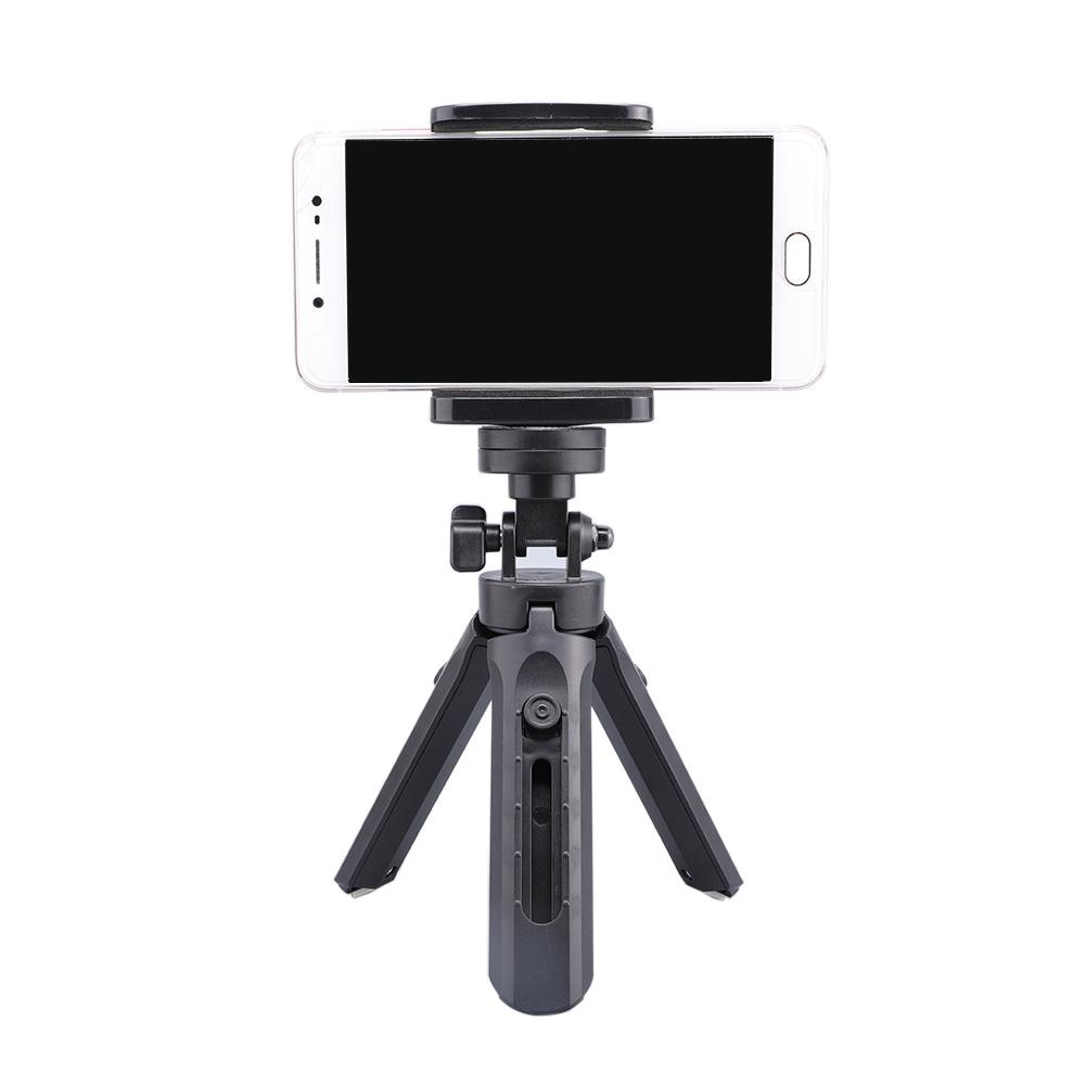 Video Tripod Stand Handle Mini Telescopic Smartphone Grip Compact Selfie Stick Stabilizer Tripod for Phone Clip