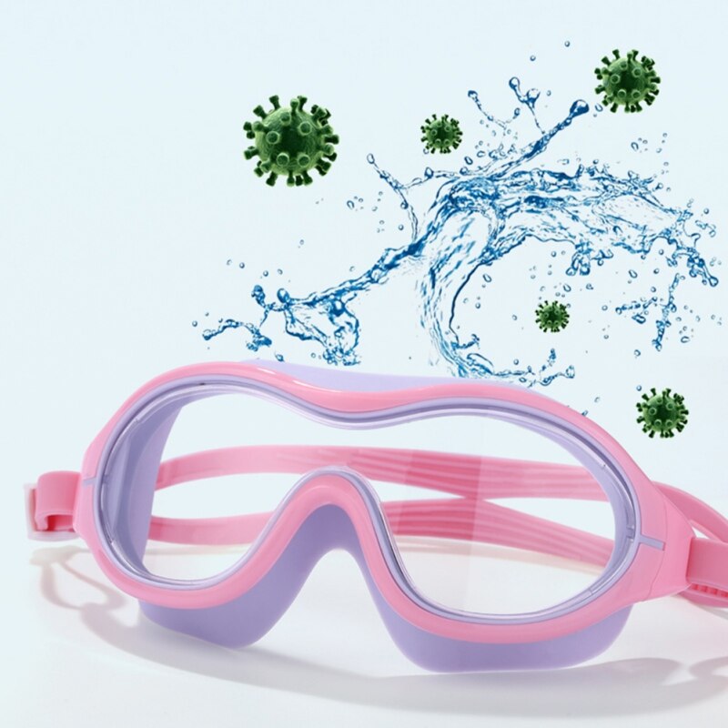 Volwassen Grote Frame Zwembril Eyewear Anti-Fog Waterdichte Concurrentie Zwemmen Glas Professionele Swim Eyewear Duiken Bril