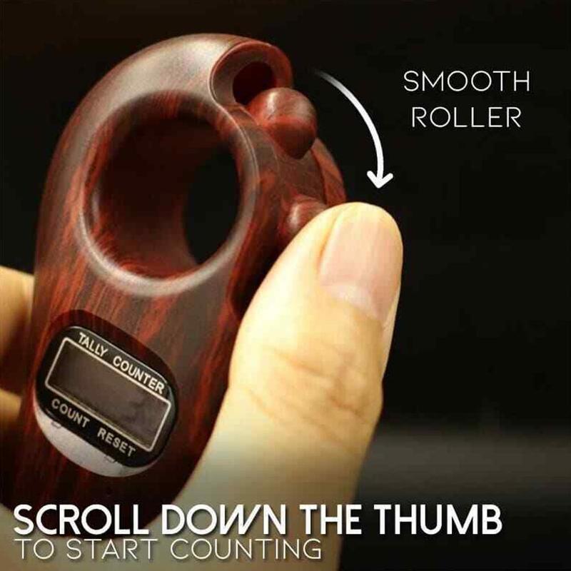 Scroll Relaxation Battery Powered Decompression Toy Mini Handheld Digital Display Buddha Beads Counter Portable For Buddhist