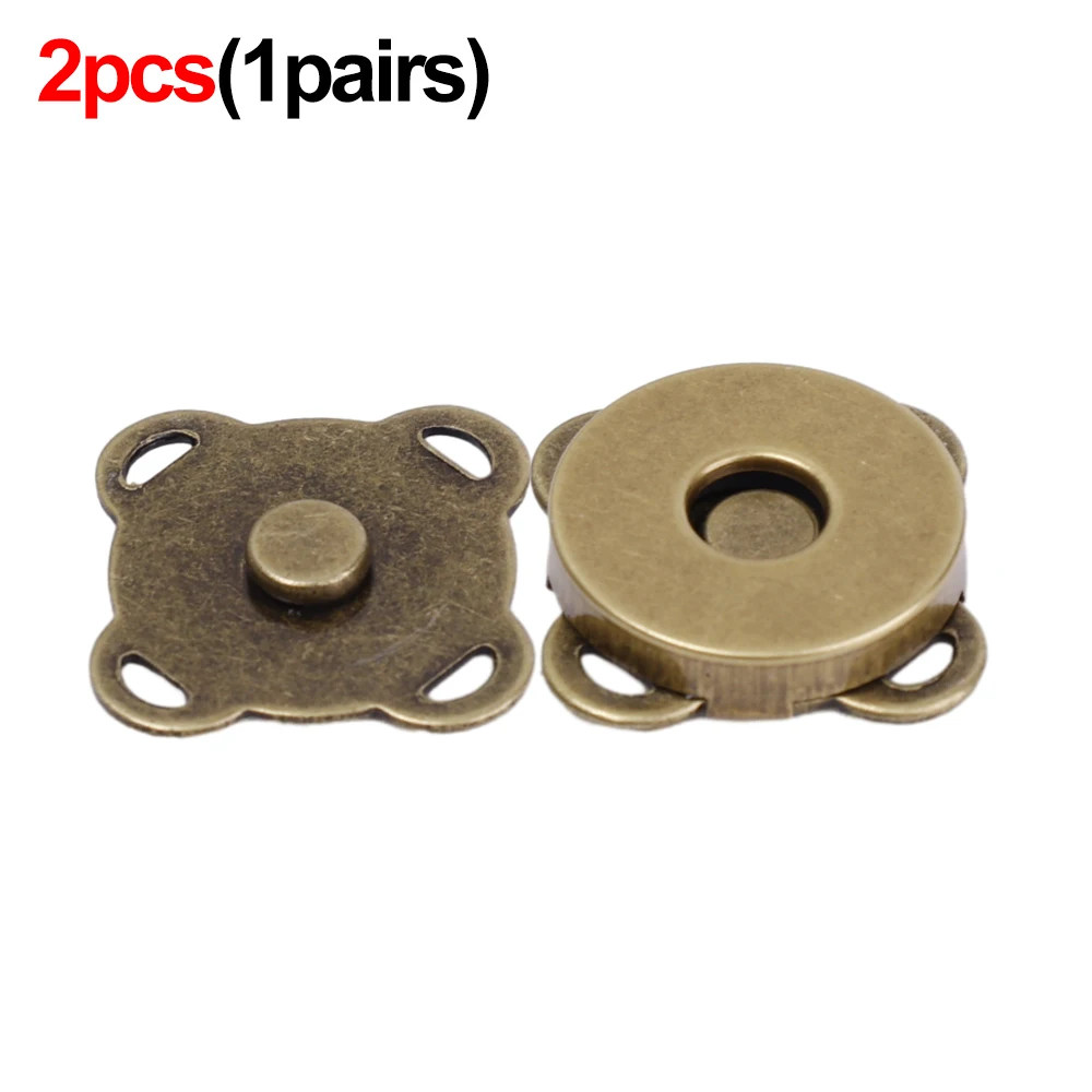 2/20 stücke NäHenne Metall Magnet verschlüsse Verschlüsse für Geldbörse Handtaschen DIY Herstellung Knöpfe Schlösser Pflaumen blüte Stifte Kleidung Handwerk Knöpfe: 3/8" / Rose Gold