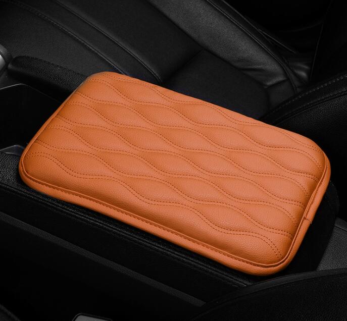 Black Center Console Armsteun Voor Voertuig Deksel Fit Voor Vw Polo 6R Jetta Golf MK4 Bora Beetle Passat B5 skoda Octavia Lavida: Armrest Pad Brown