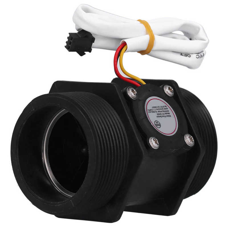 Turbine Water Flow Sensor YF-DN50 G2 Inch External Thread Water Flow Sensor Flowmeter 10-200L/Min DC3-24V
