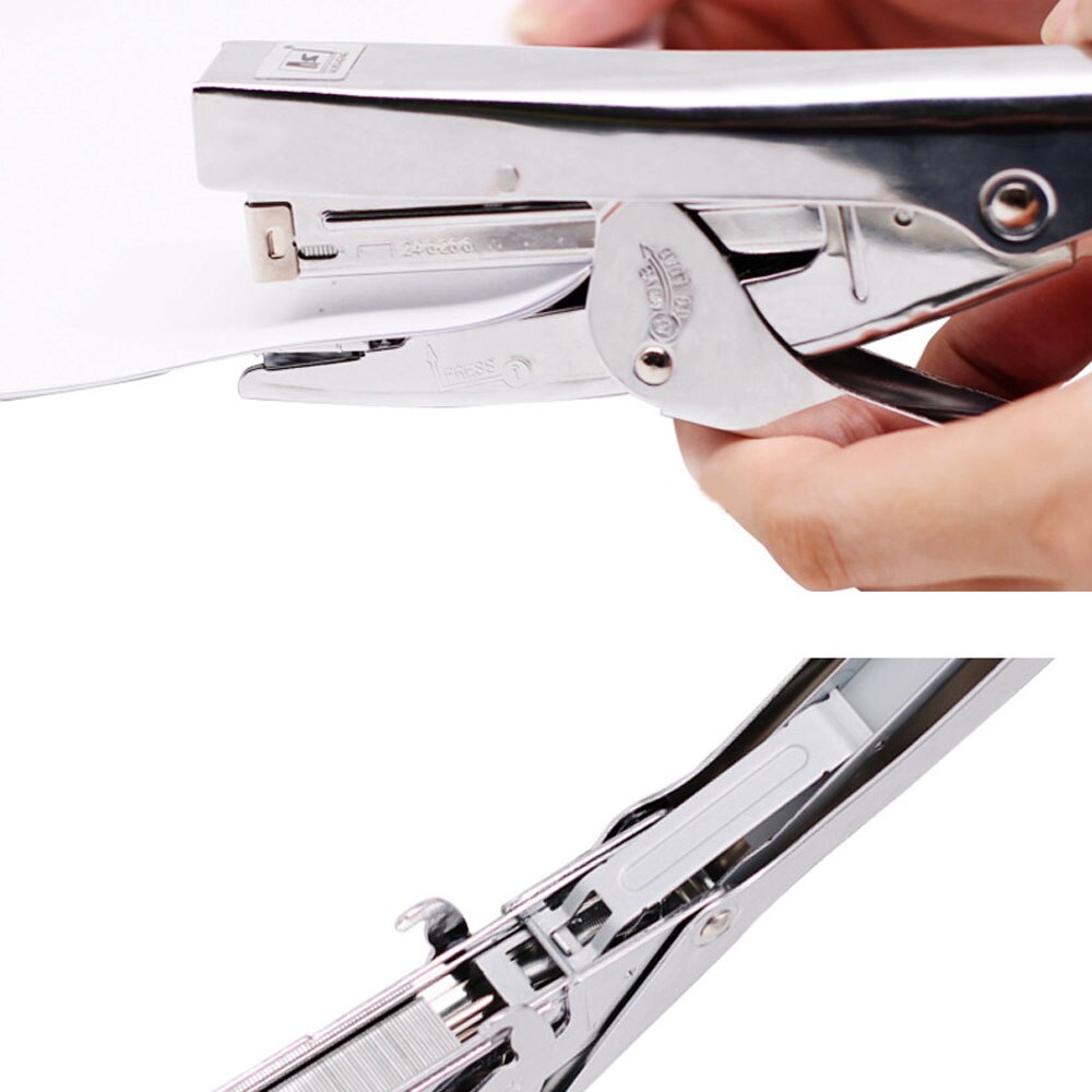 Hand-held Metal Stapler Force Saving Office Binding Machine Durable High Capacity Anti-rust Repair Book Tool Binding Stapler