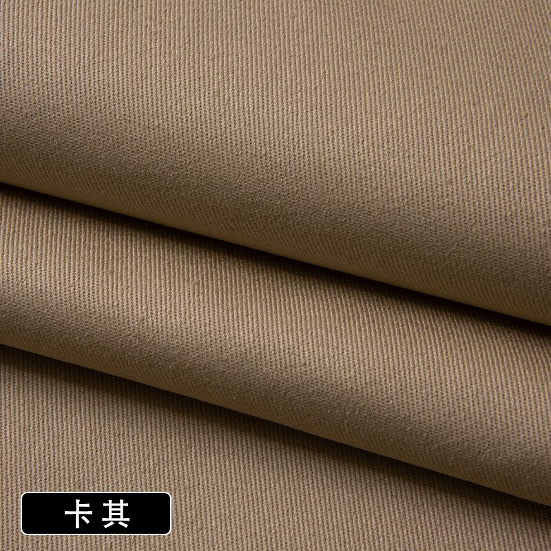 Pantalones de tela de sarga de Color sólido con tarjeta de hilo de algodón puro de 150cm * 50cm, gabardina, ropa, Camisa de algodón lavada, tela gruesa: 012