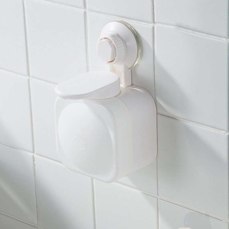 Vacuum Suction Cup Soap Dispenser Wall-Mounted Punch-Free For Bathroom Kitchen Dish Washing Liquid Hand Lotion And Shampoo Showe