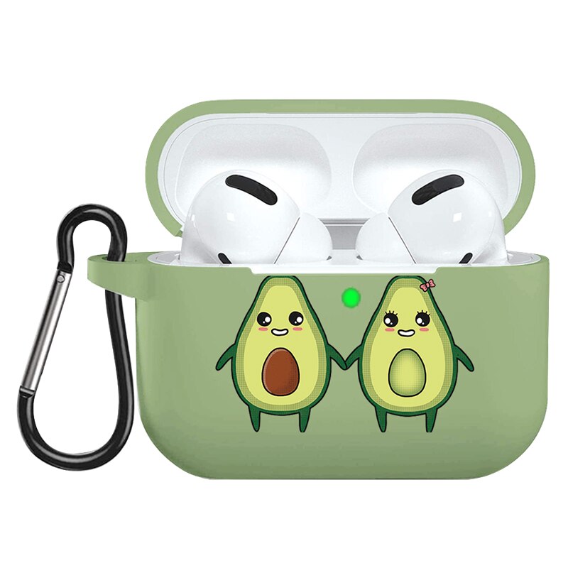 Per Apple AirPods Pro Caso Del Fumetto Sveglio di Avocado Auricolare Custodia Per Airpods 3 Molle Della Copertura Del Silicone di Ricarica Borse Caso della Cuffia capa: nygslas3d