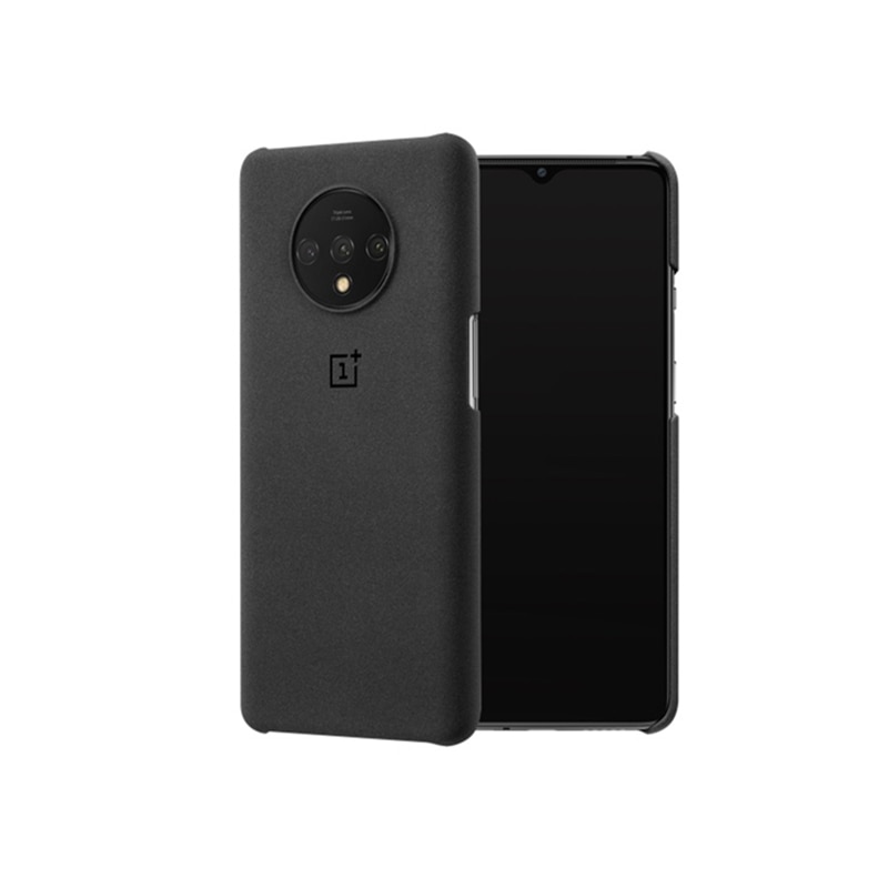 100% original back cover for oneplus 7T 7 pro protective case sandstone silicone nylon carbon fiber bumper