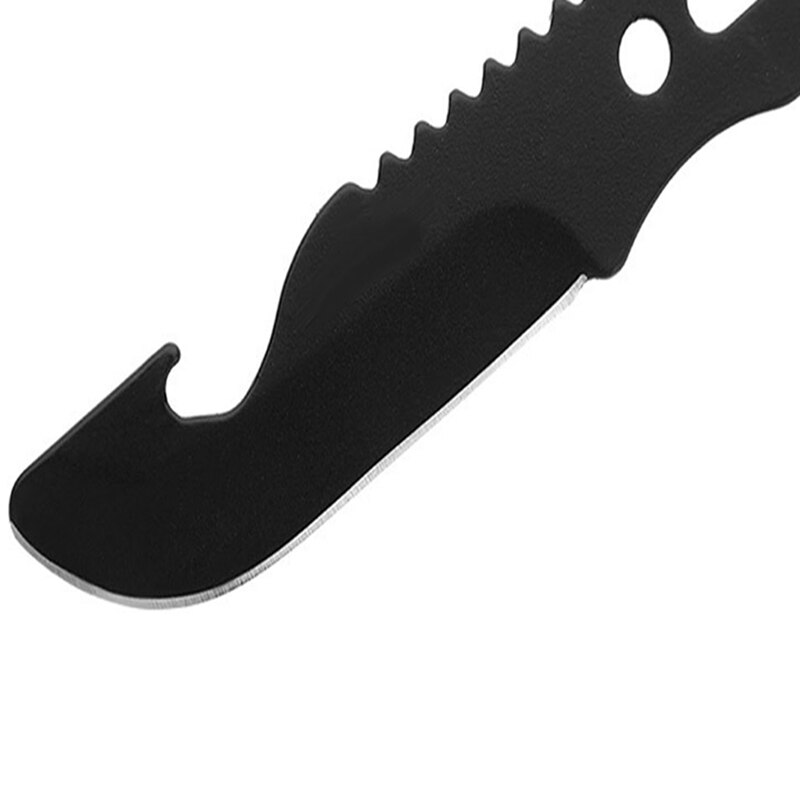 Kit de utensilios de cocina para acampada, cuchara, tenedor, abrebotellas, portátil, multifuncional, seguridad y supervivencia, acero inoxidable duradero