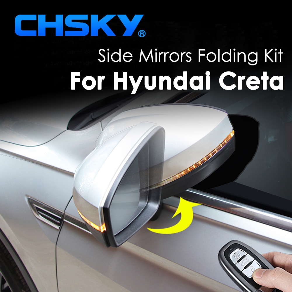CHSKY Auto Zijspiegel Vouwen Kit Voor Hyundai Creta auto Zijspiegel Vouwen Achteruitkijkspiegel vouw ontvouwen Auto Styling