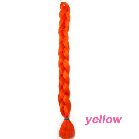 VERVES Vlechten Haar een stuk 82 inch Synthetische Warmte Fiber braid 165 g/stuk pure kleur gehaakte Jumbo Vlecht Hair Extensions: #26