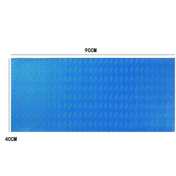 Zwembadtrapmat met antisliptextuur - Blauw beschermend zwembadladderkussen, zwembadveiligheidsaccessoires voor bovengrondse trappen: Donkergrijs
