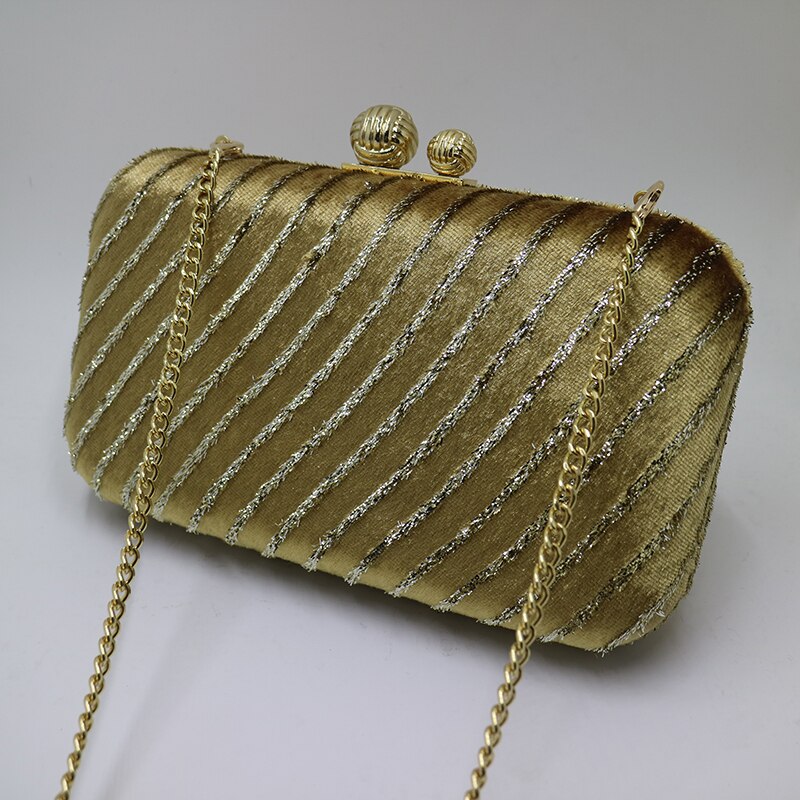 Royal Nightingales Vrouwen Avond Purse Minaudiere Clutch Bag Bridal Wedding Koppelingen Keten Handtas Goud Zilver Zwart