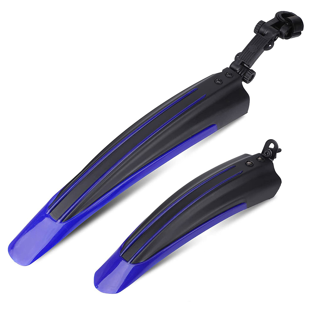 Juego de guardabarros para bicicleta de montaña, neumáticos ajustables para ciclismo, guardabarros delantero y trasero, para MTB: Blue