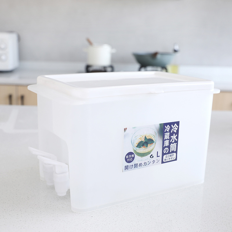 3.5L/4L/6L Water Jug With Faucet Cold Water Bottle Kettle TeaPot Lemon Juice Jugs Drinkware Container Heat Resistant Pitcher