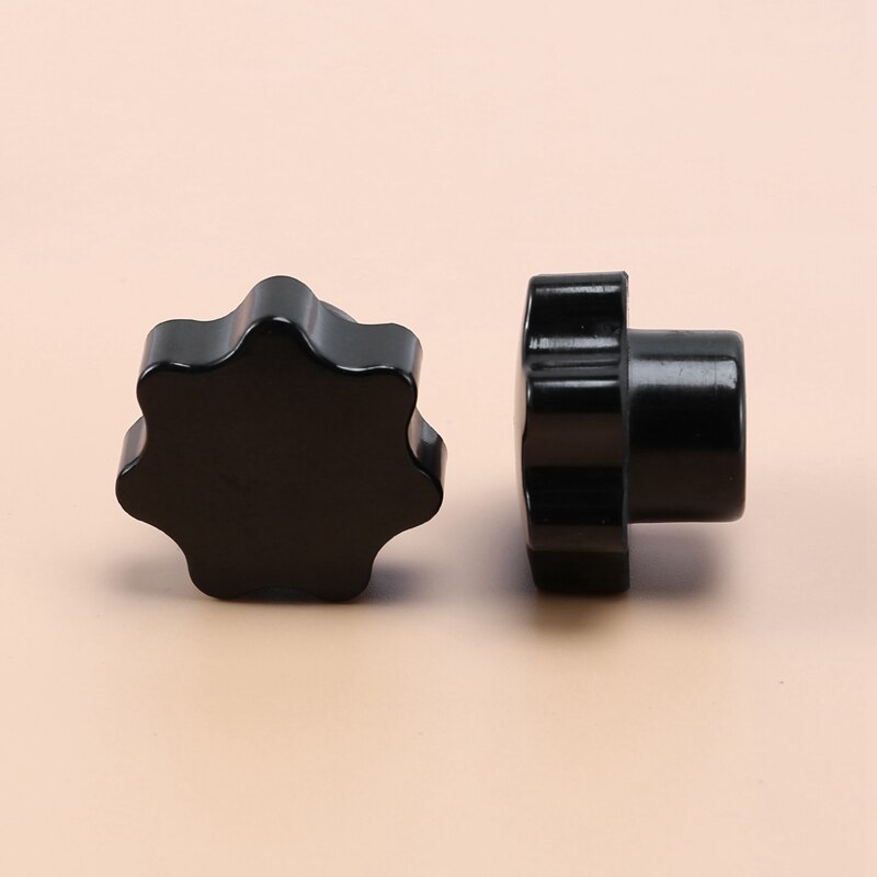 JFBL 14Pcs M8 Clamping Knob Thumbscrew Knurled Knobs Screw On Plum Blossom Shaped Head Knob Threaded Clamping Grip Knobs