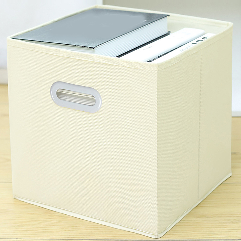 Caja de almacenamiento de tela para libros, ropa, juguetes, almacenamiento de artículos diversos, armario plegable, cajón, organizador, contenedores, cesta: Rojo